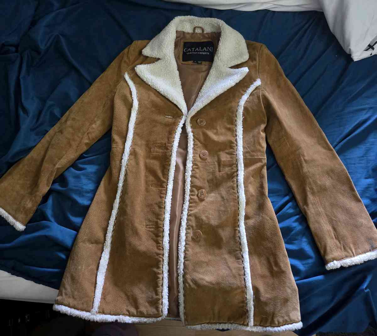 catalani suede coat - Pomona, California - FleaMarketBay