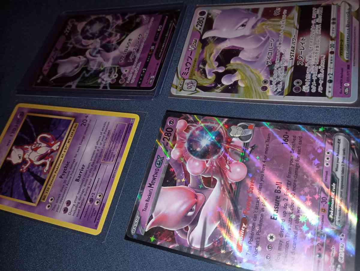 Pokemon cards Mewtwo
