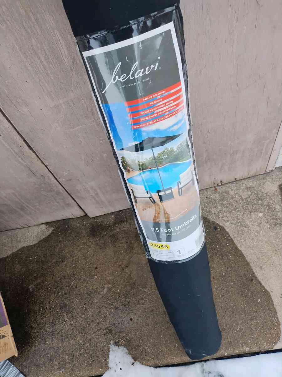 brand new umbrella for table