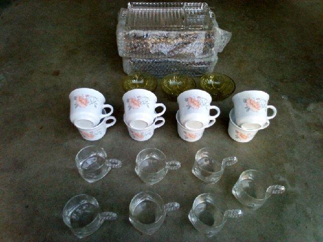 Glass serving trays Glass trays White coffee cups Clear coff