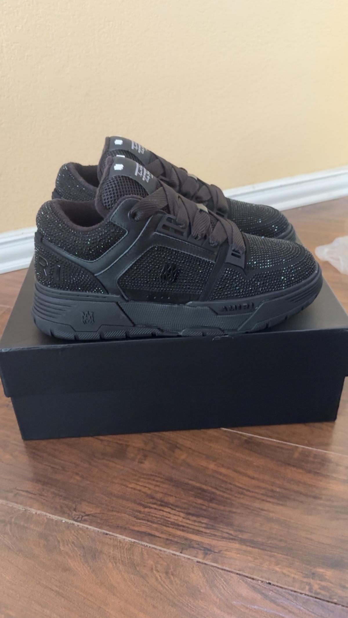 Black amiri ma1 crystal brand new size 10