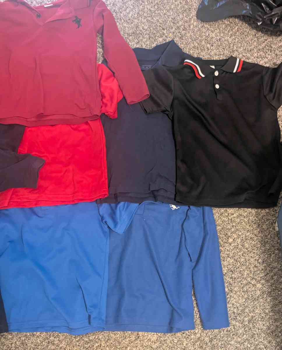 mixed sleeves uniform shirts