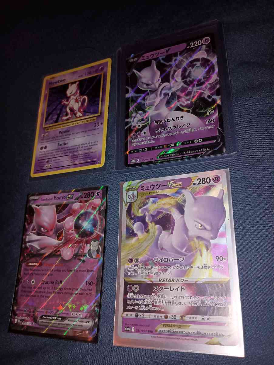 Pokemon cards Mewtwo