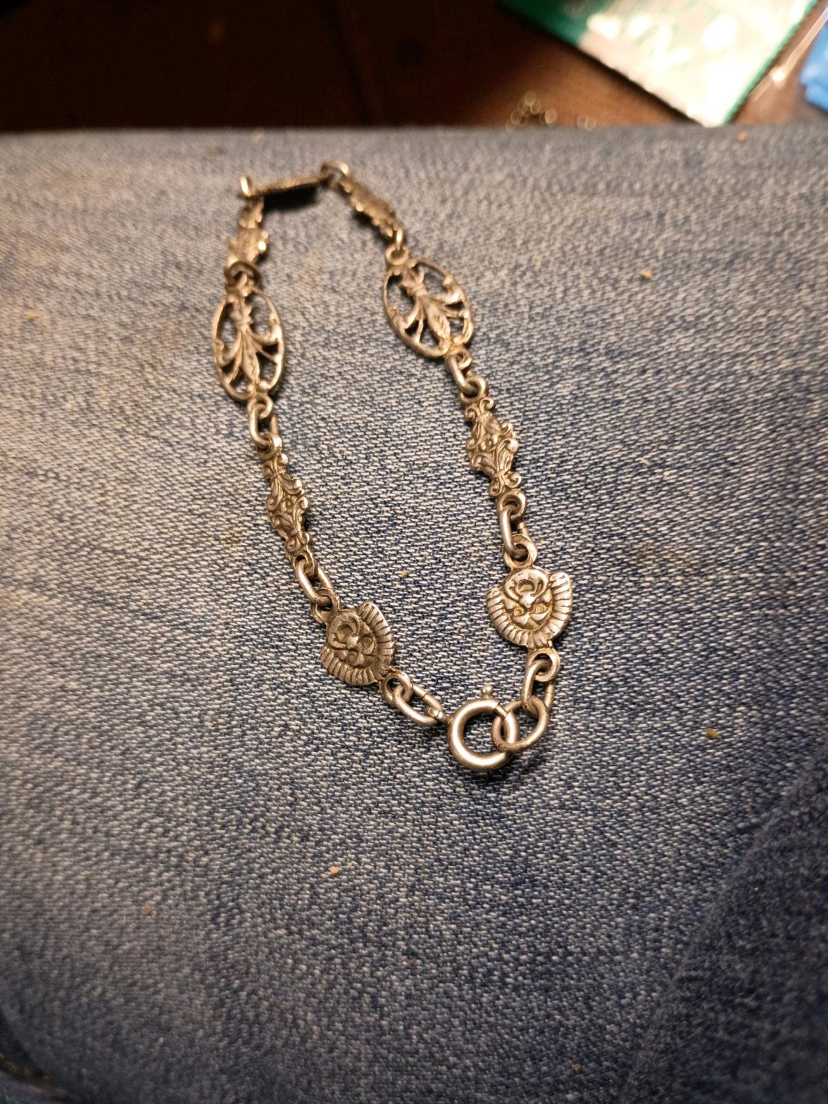 vintage 800 silver bracelet