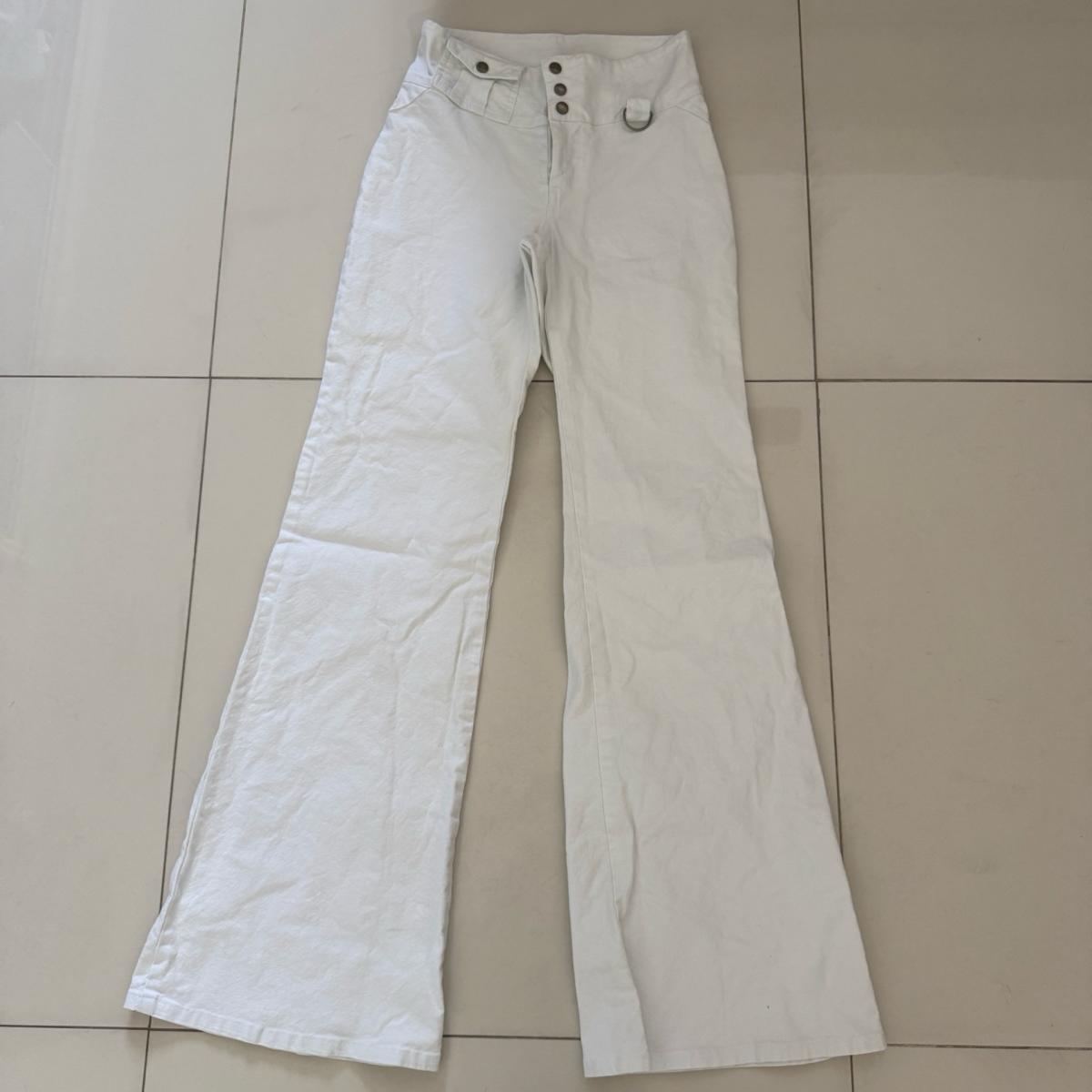 VintageInspired HighWaisted White Flare Pants Bell Bottoms S - Los Angeles, California