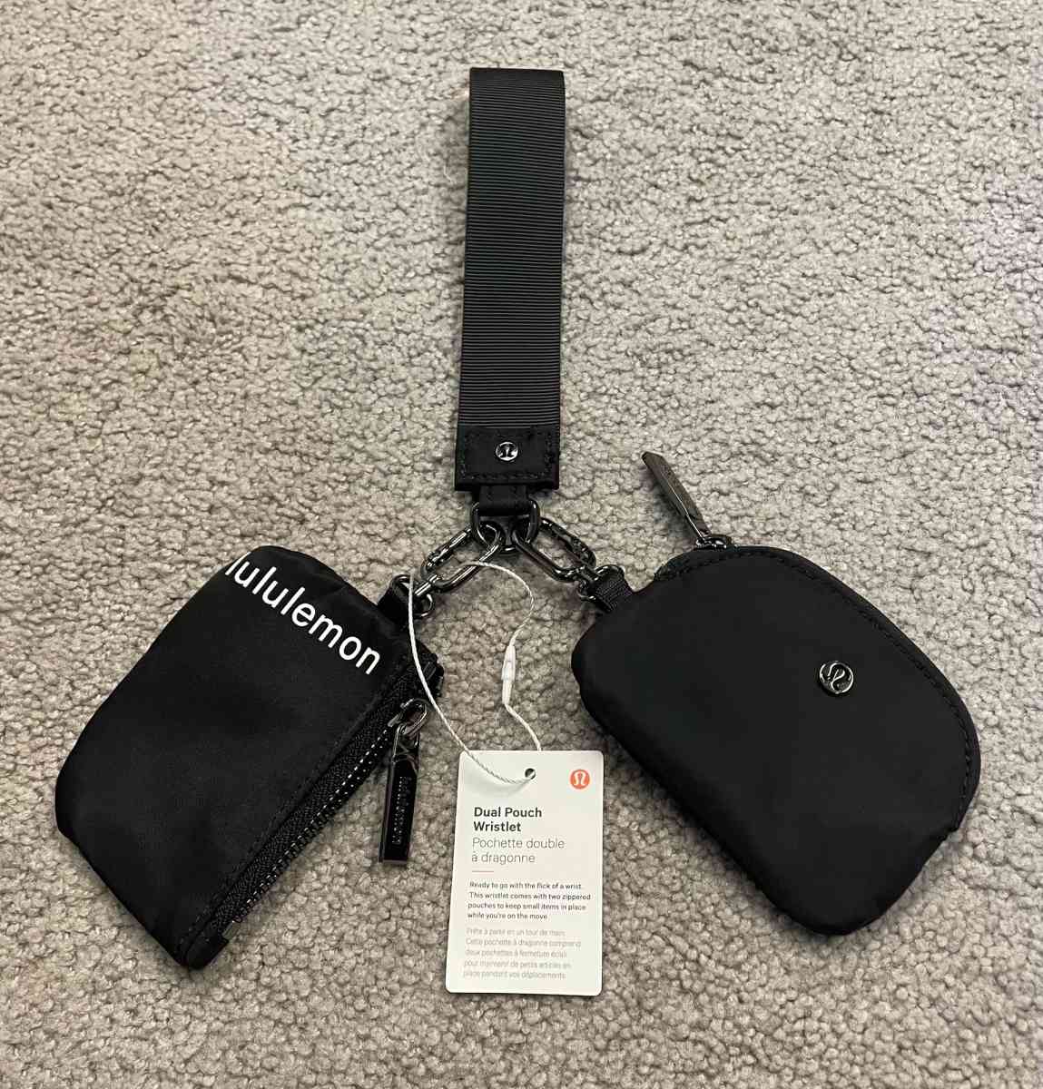 Lululemon Dual pouch wristlet wallet coin purse ID Holder