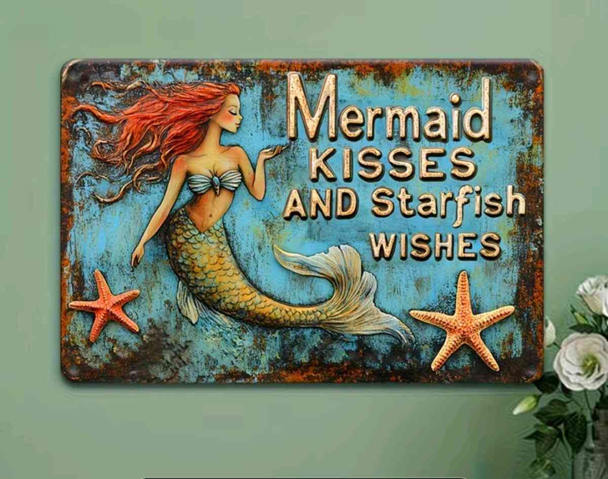 Mermaid Metal Wall Decor
