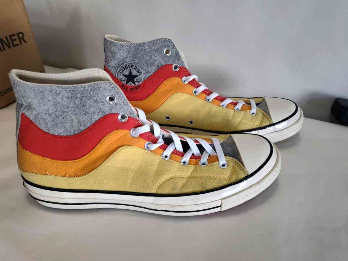 Converse Chuck 70 NorEaster Felt Orange Red High Tops size13