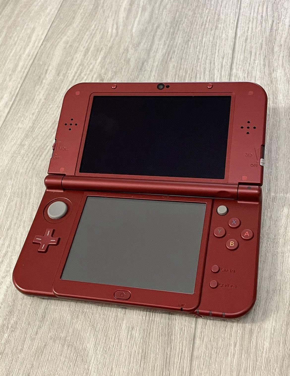 New Nintendo 3DS XL Metallic RedExcellent With Box Charger A - Alicia, Arkansas - FleaMarketBay