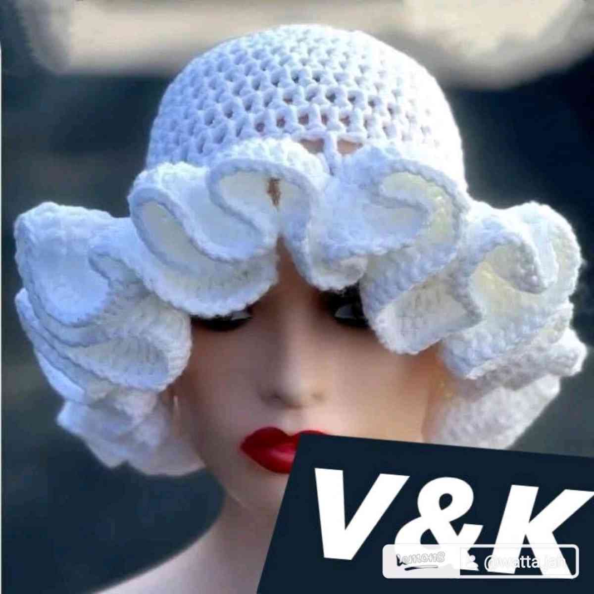 handmade crochet fashionable hat