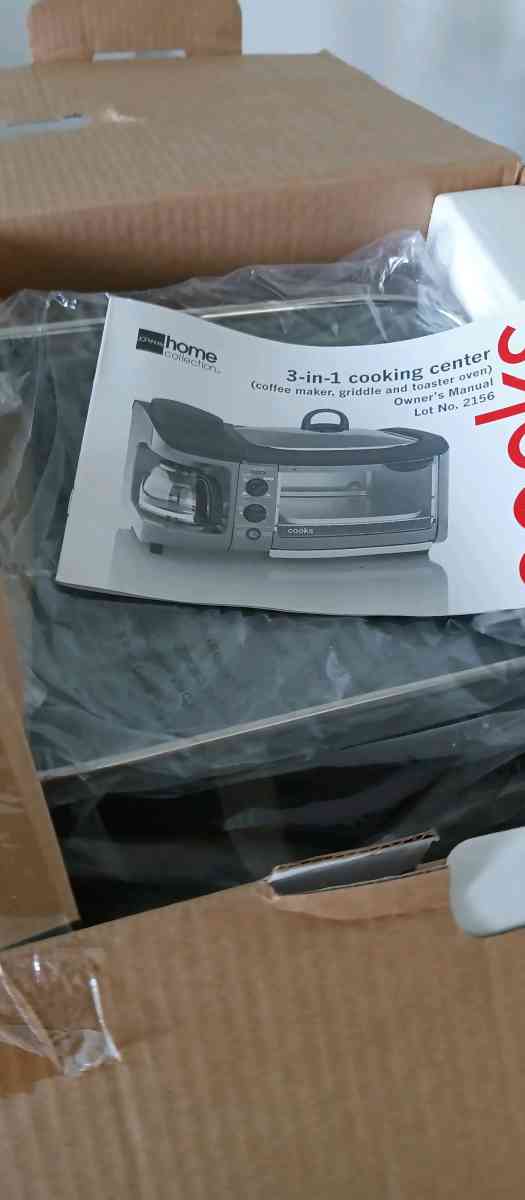 Retro 3 in 1 coocking center open box never used