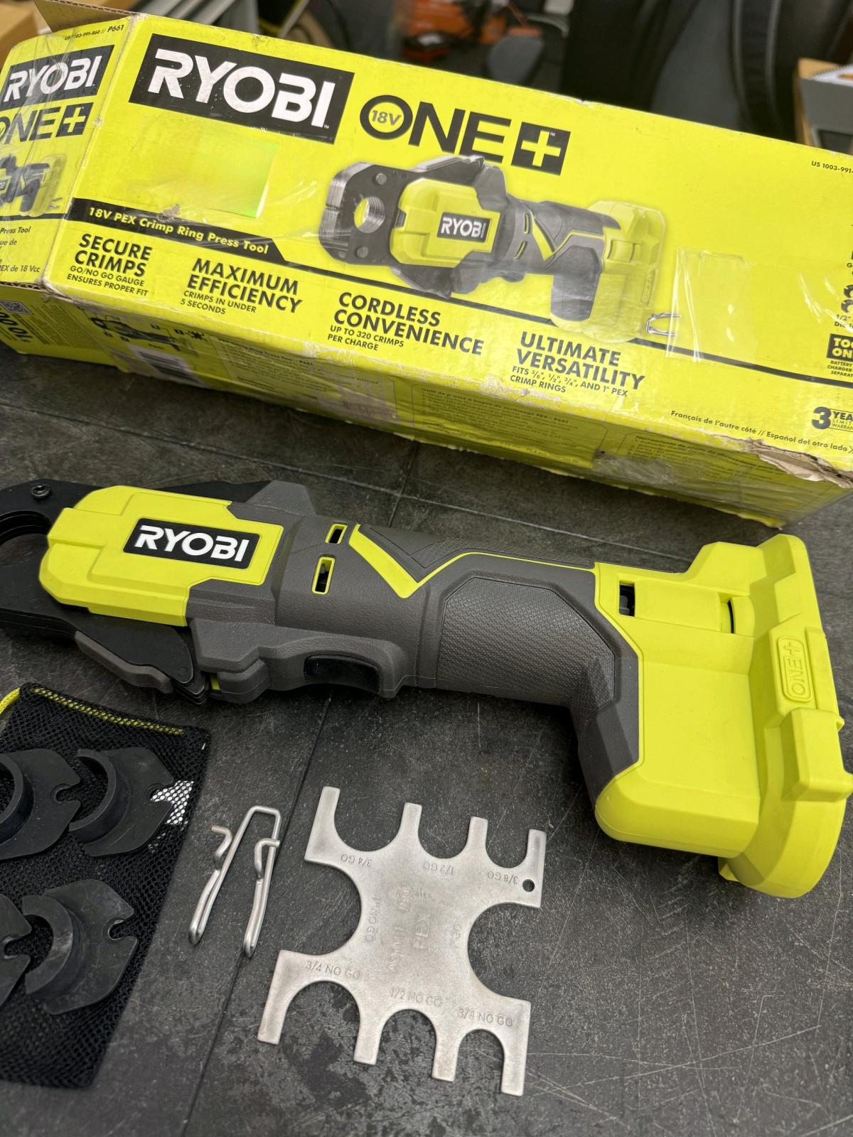 Ryobi 18v PEX crimp ring tool