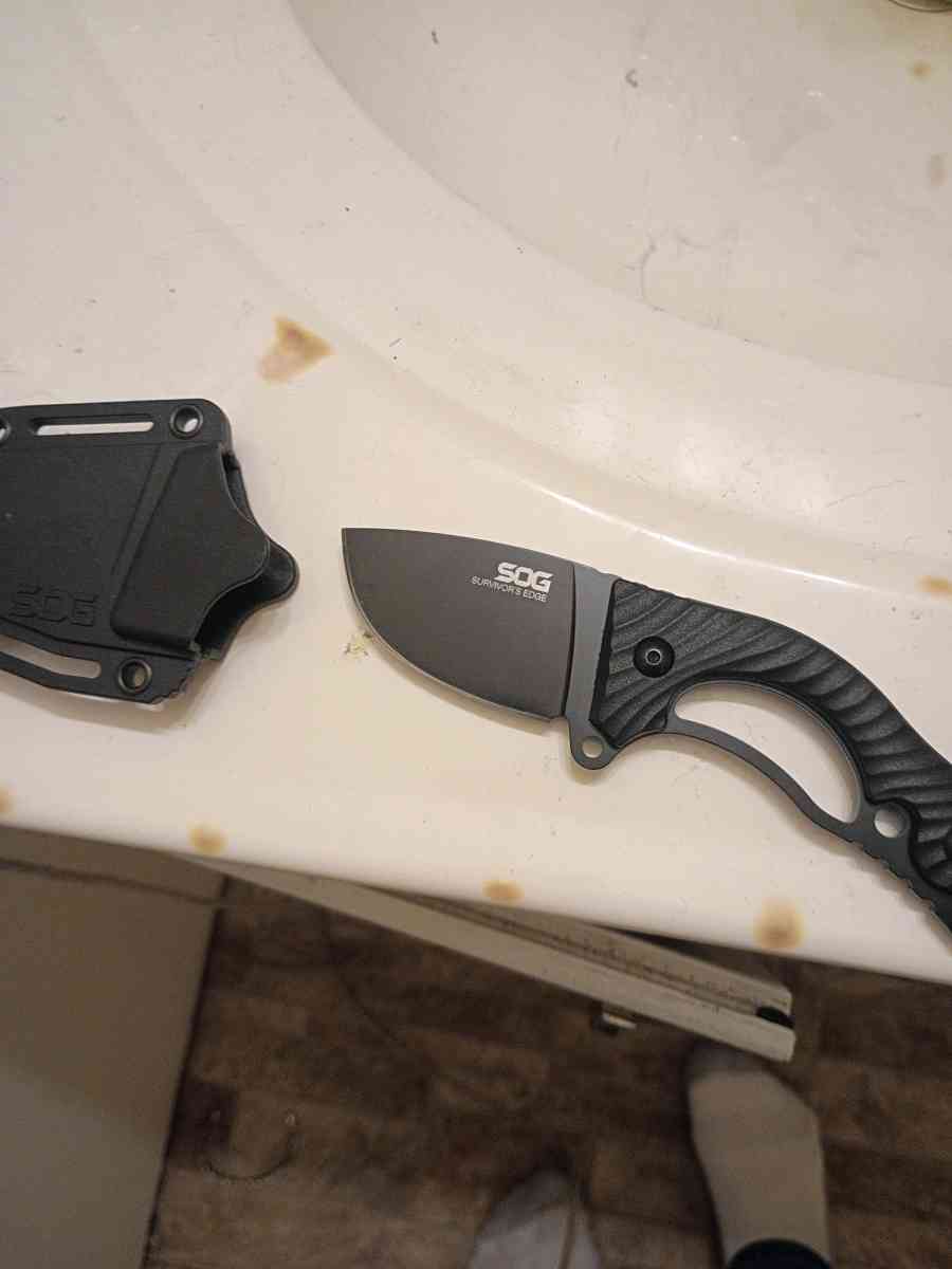 GOS tactical survivors EDC full tang fixed blade with sheath - Defiance, Ohio - FleaMarketBay