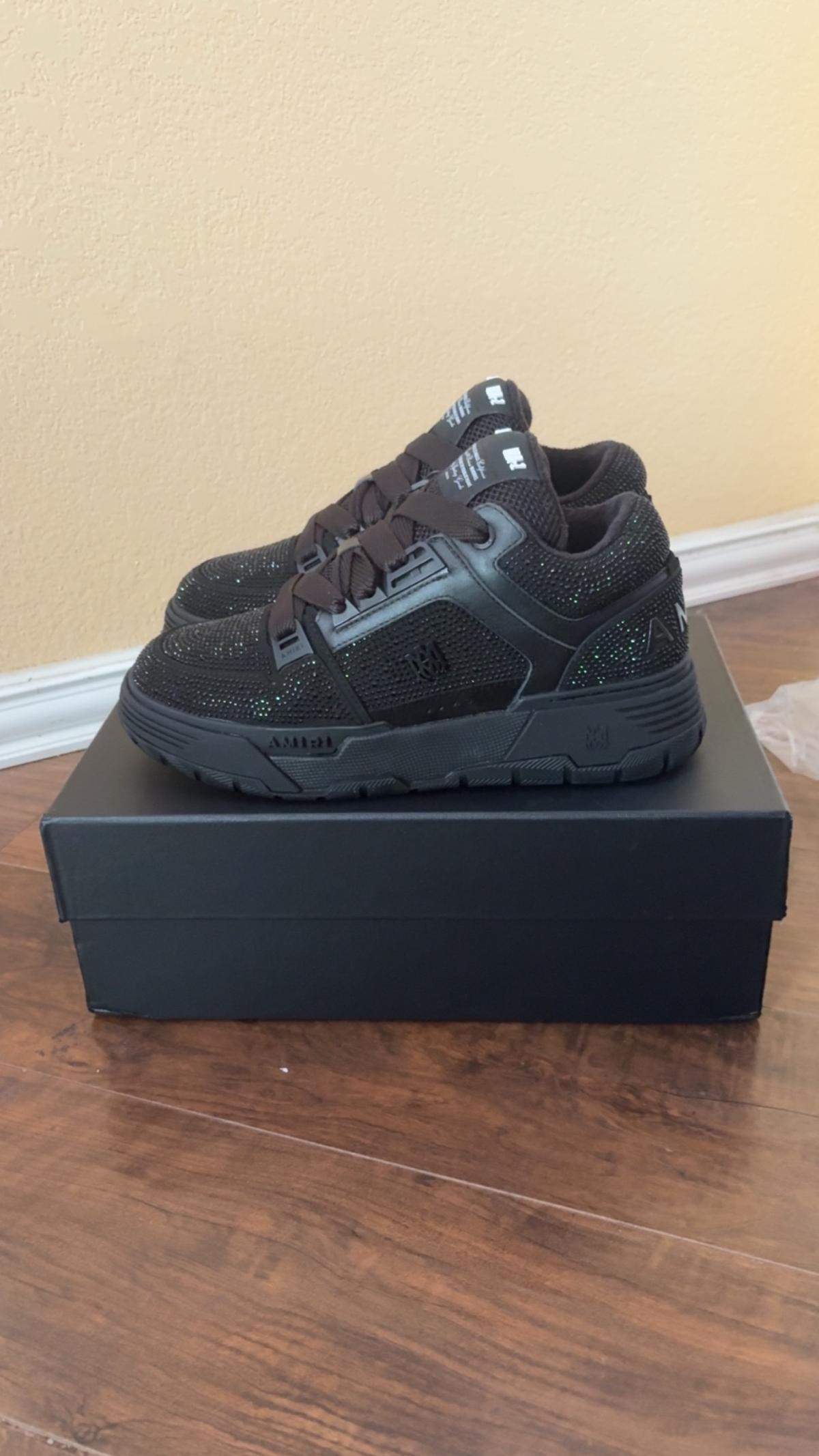 Black amiri ma1 crystal brand new size 10