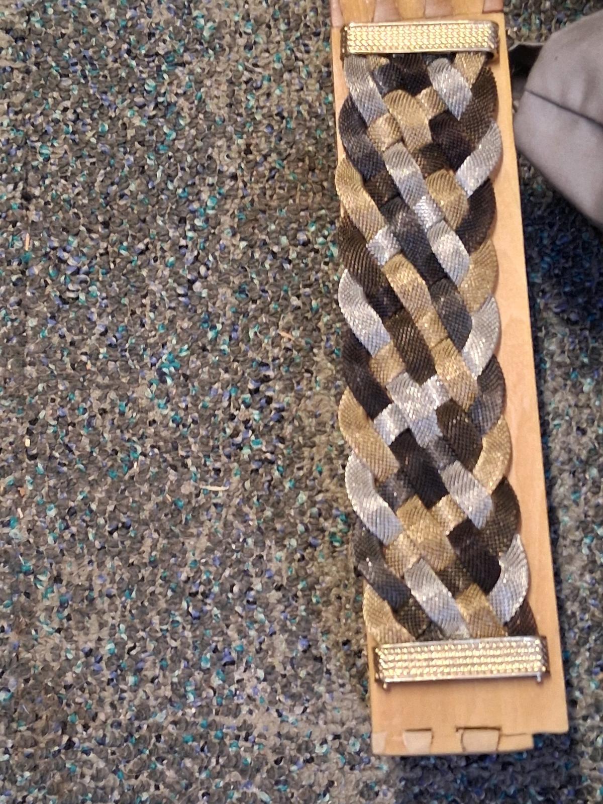 TriColor Braided Mesh Bracelet with Magnetic Clasp - Pensacola, Florida - FleaMarketBay