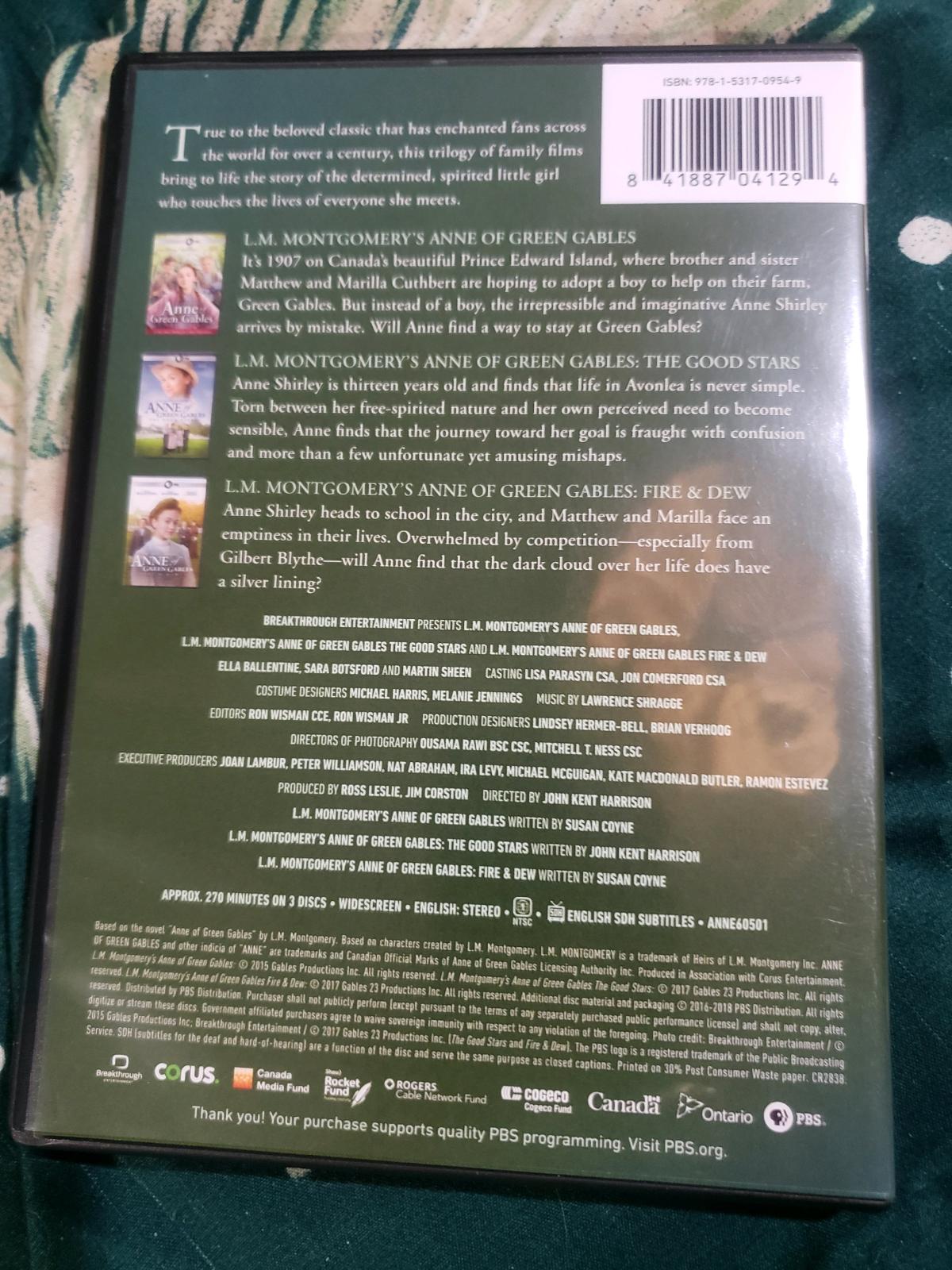 PBS Anne Of Green Gables 3 Movie Collection - Shelby, North Carolina - FleaMarketBay