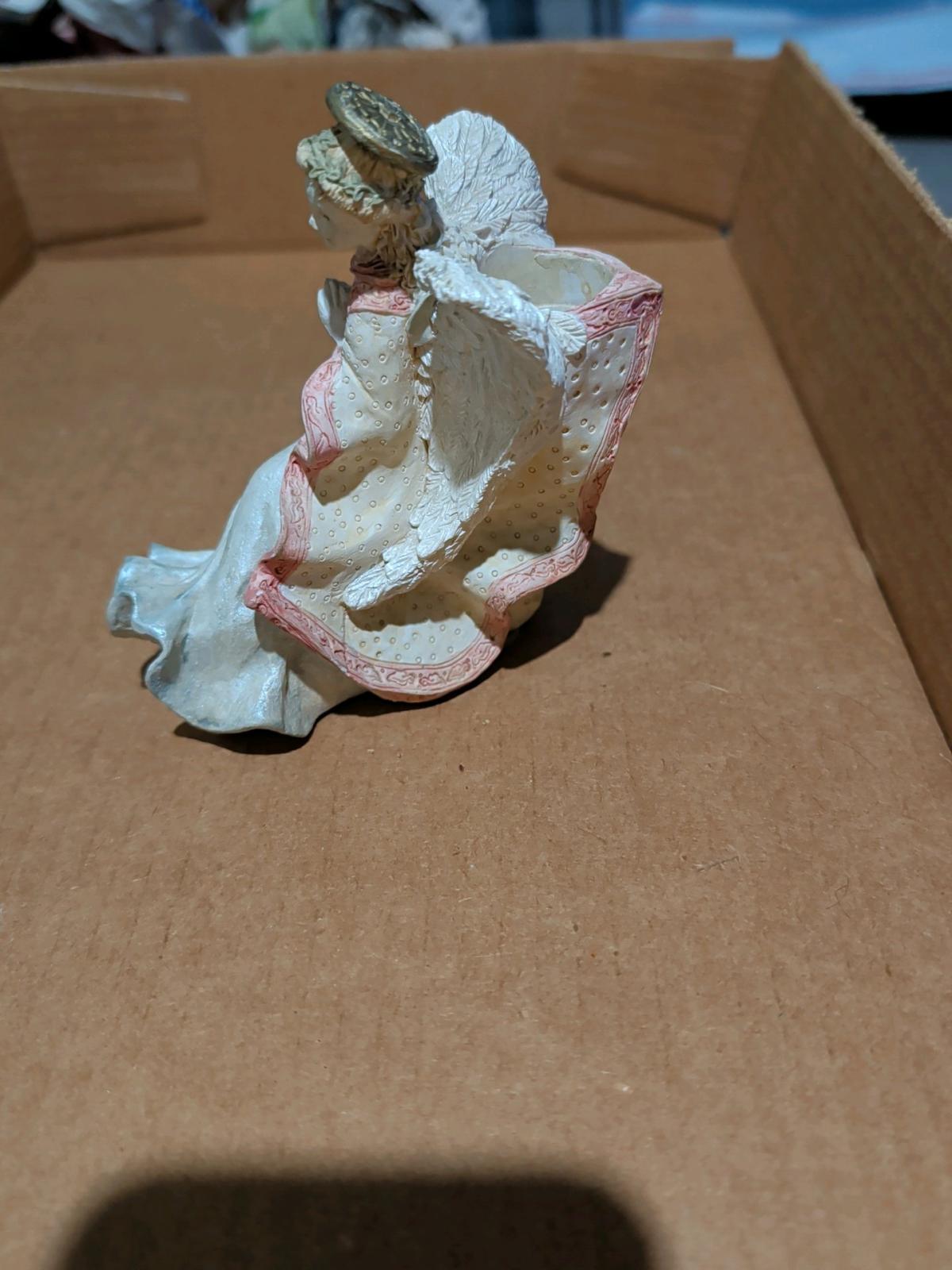 Vintage Ceramic Collectible Angel Candleholder Figurine - Saint Louis, Missouri - FleaMarketBay