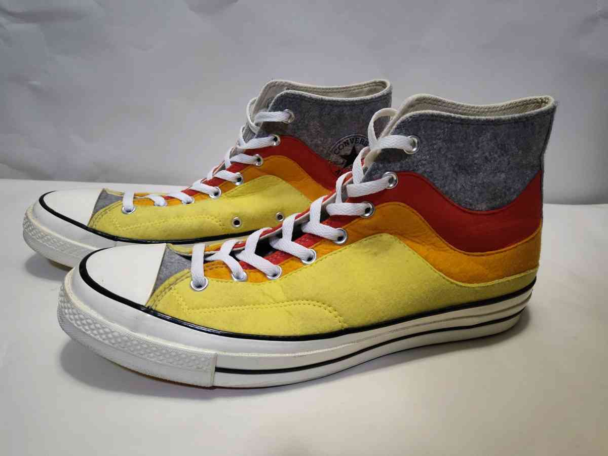 Converse Chuck 70 NorEaster Felt Orange Red High Tops size13