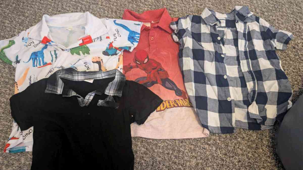 lot of boys colared shirts