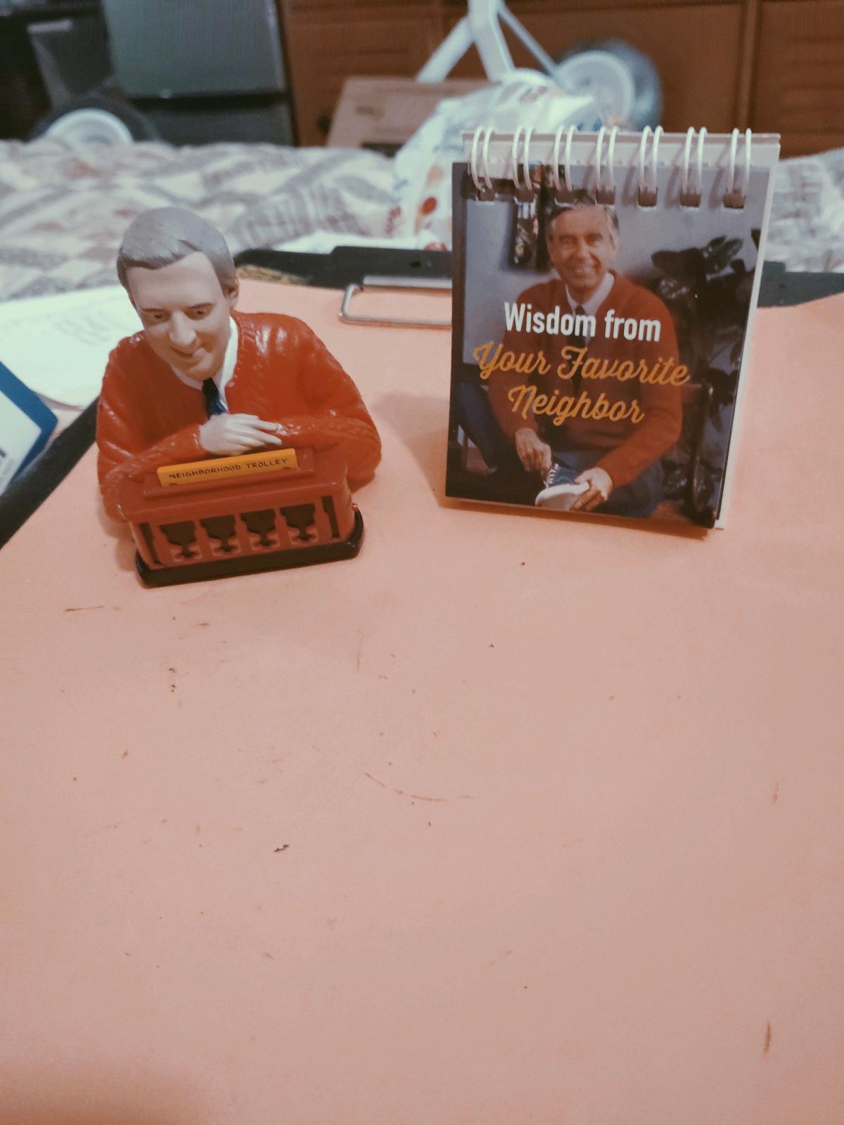 Mister Rogers neighborhood talking figurine