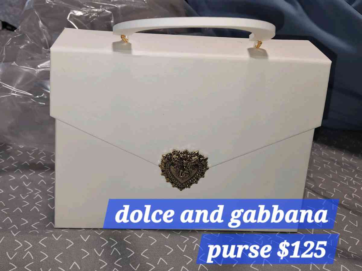 dolce and gabana cardboard purse brand new