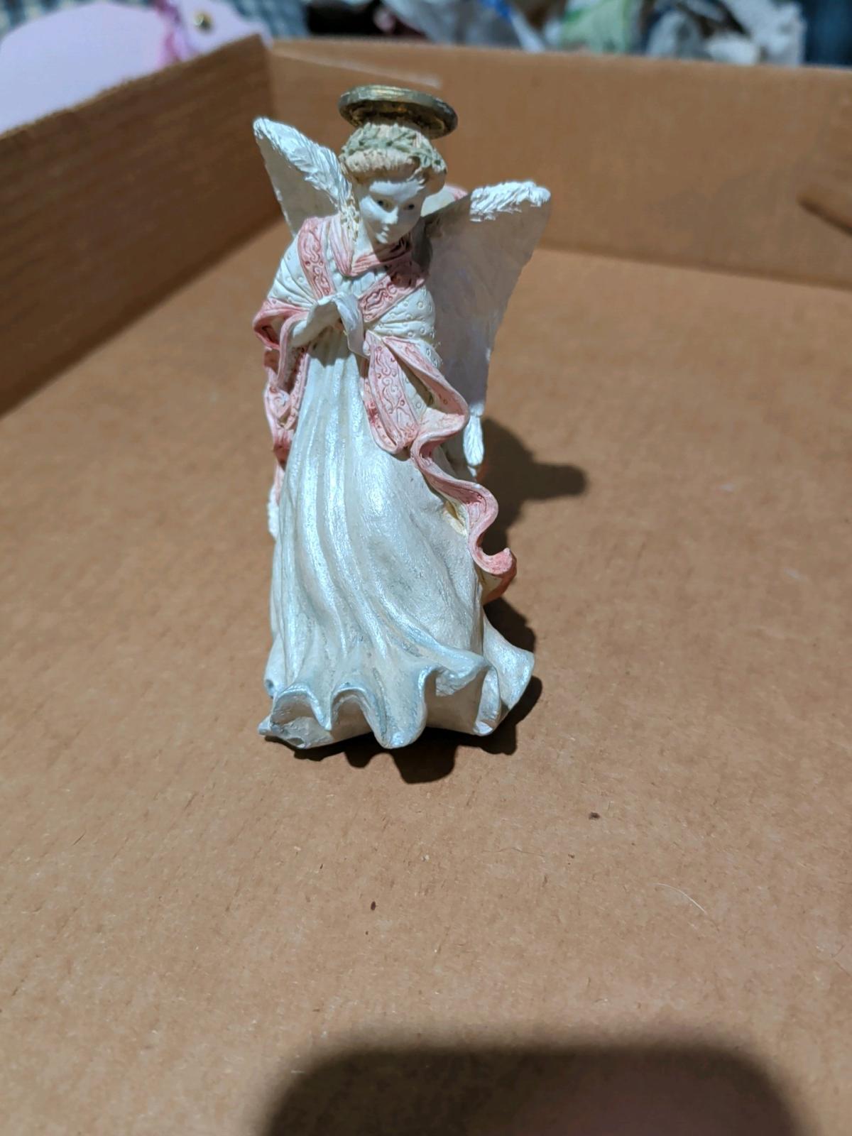 Vintage Ceramic Collectible Angel Candleholder Figurine