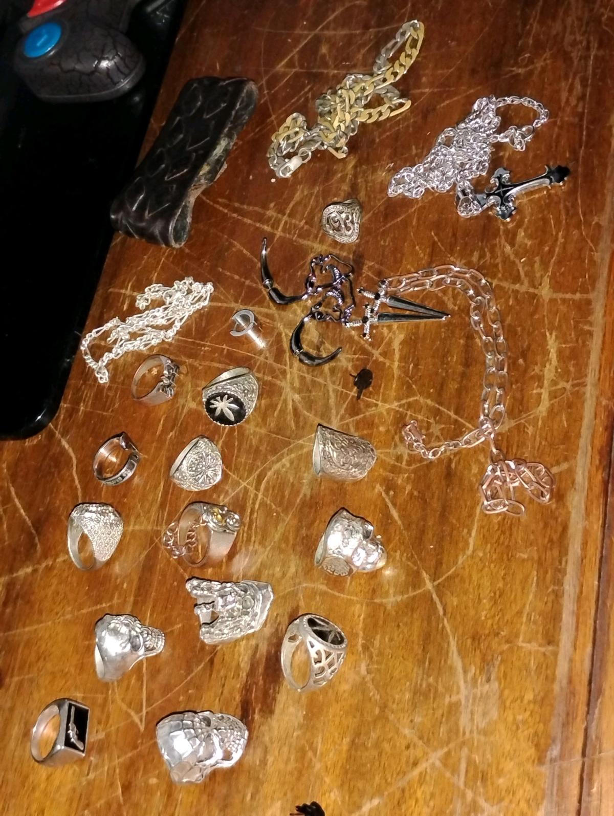 mens jewelry lot