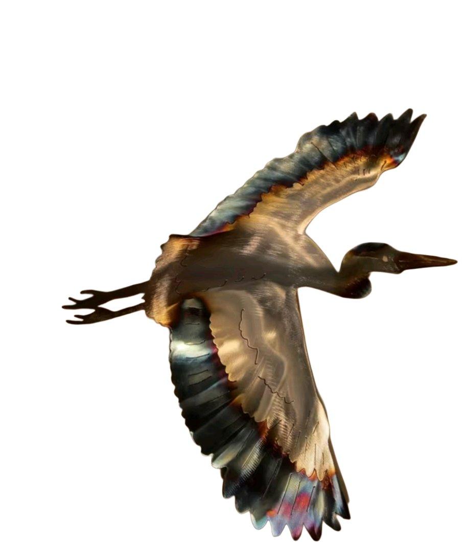Metal Blue Heron Wall Decor - Palm Bay, Florida