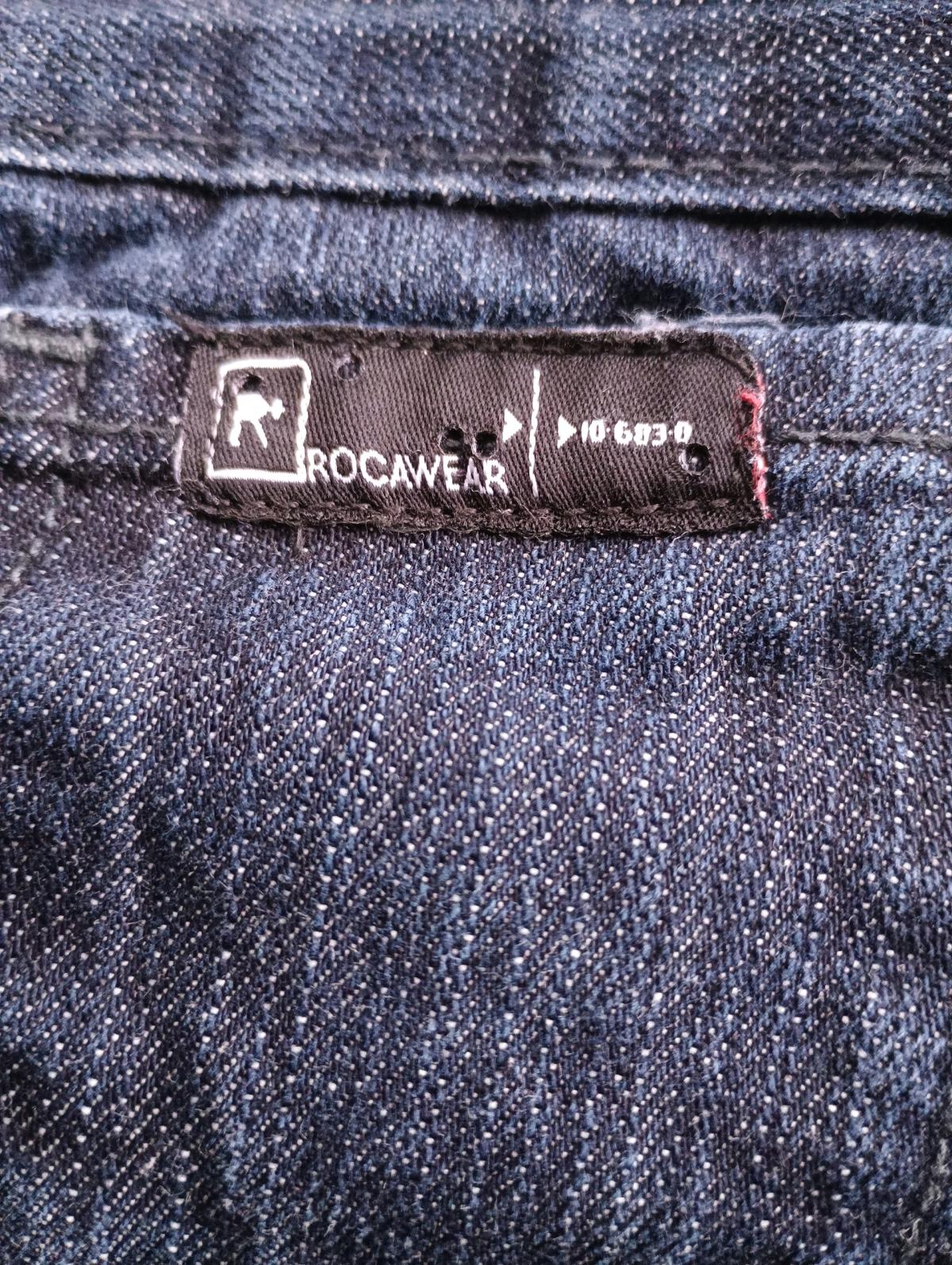 Y2k Rocawear Jeans Embroidered Pocket Baggy Wide Leg Size 38 - Columbus, Mississippi - FleaMarketBay