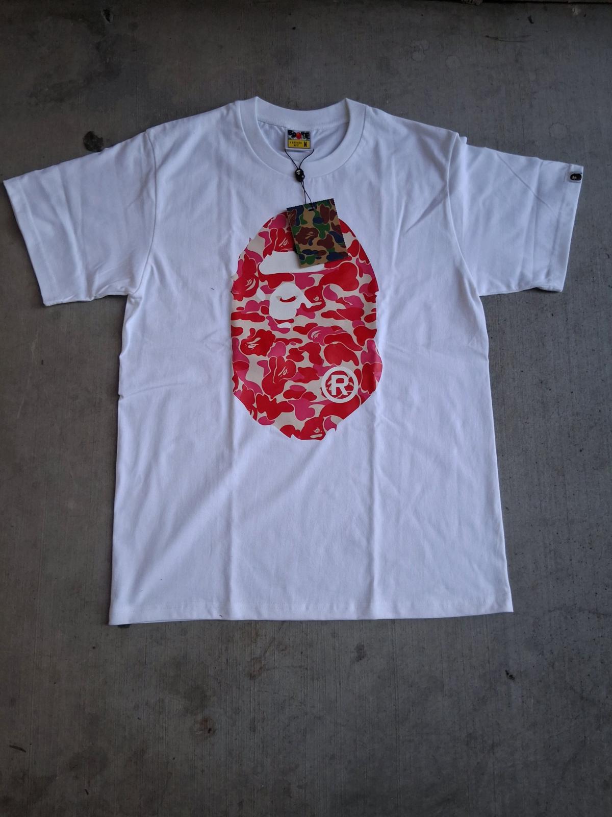 Pink camo bape tee