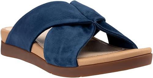 REVITALIGN Women's Riviera Slide Sandal, Marine Bl Size 10 D