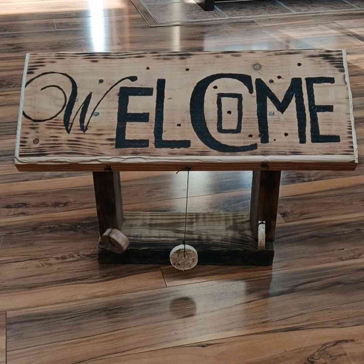 welcome sign