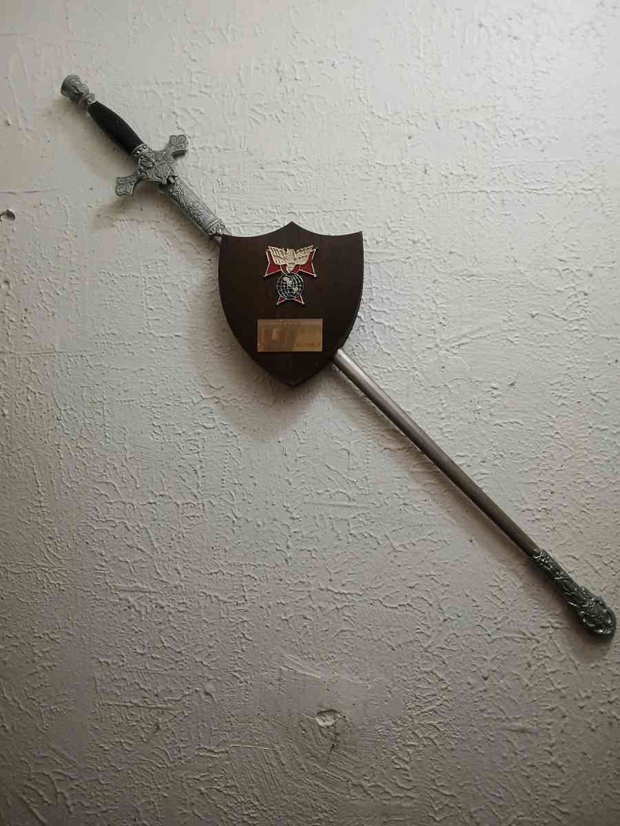 Decorative sword SIR KNIGHT JOHN A REGO POPE JOHN XXIII