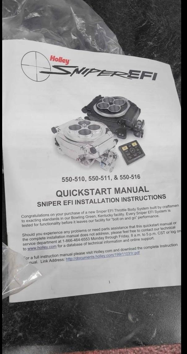 Holley Sniper EFI - Buchanan, Michigan - FleaMarketBay