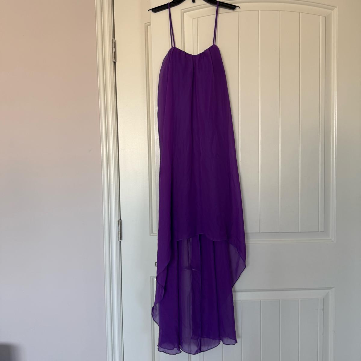 Flowing Purple HighLow Chiffon Maxi Dress  Elegant  Etherea - Los Angeles, California