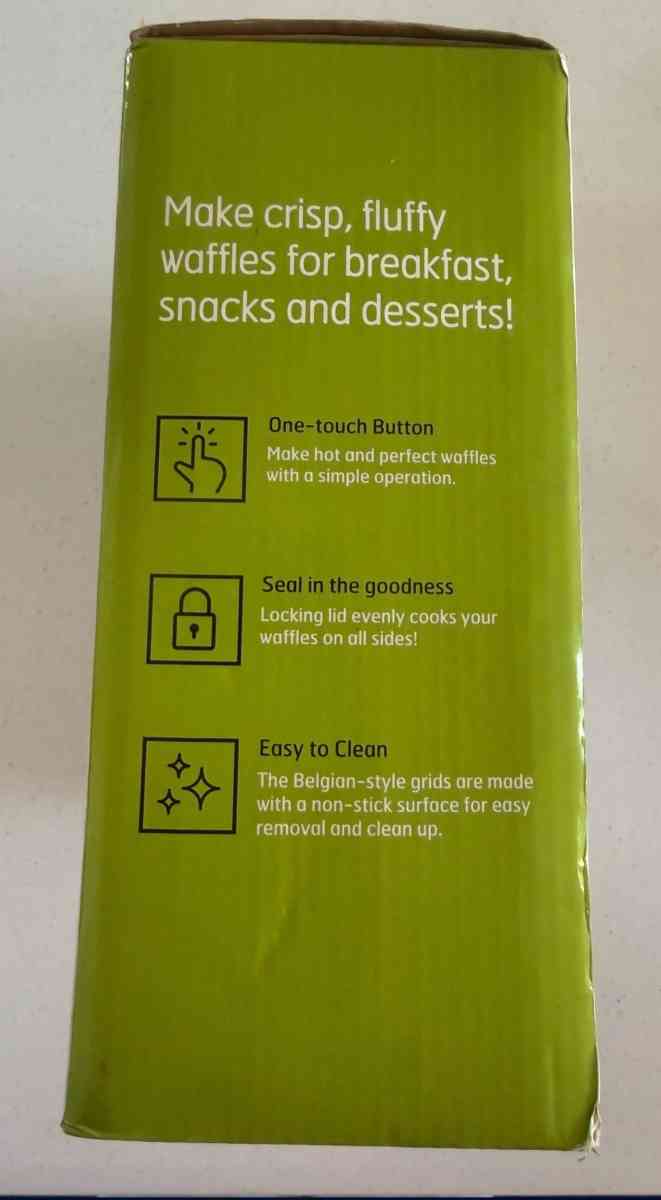 NEW Parini Belgian Waffle Maker  Crispy Fluffy Waffles