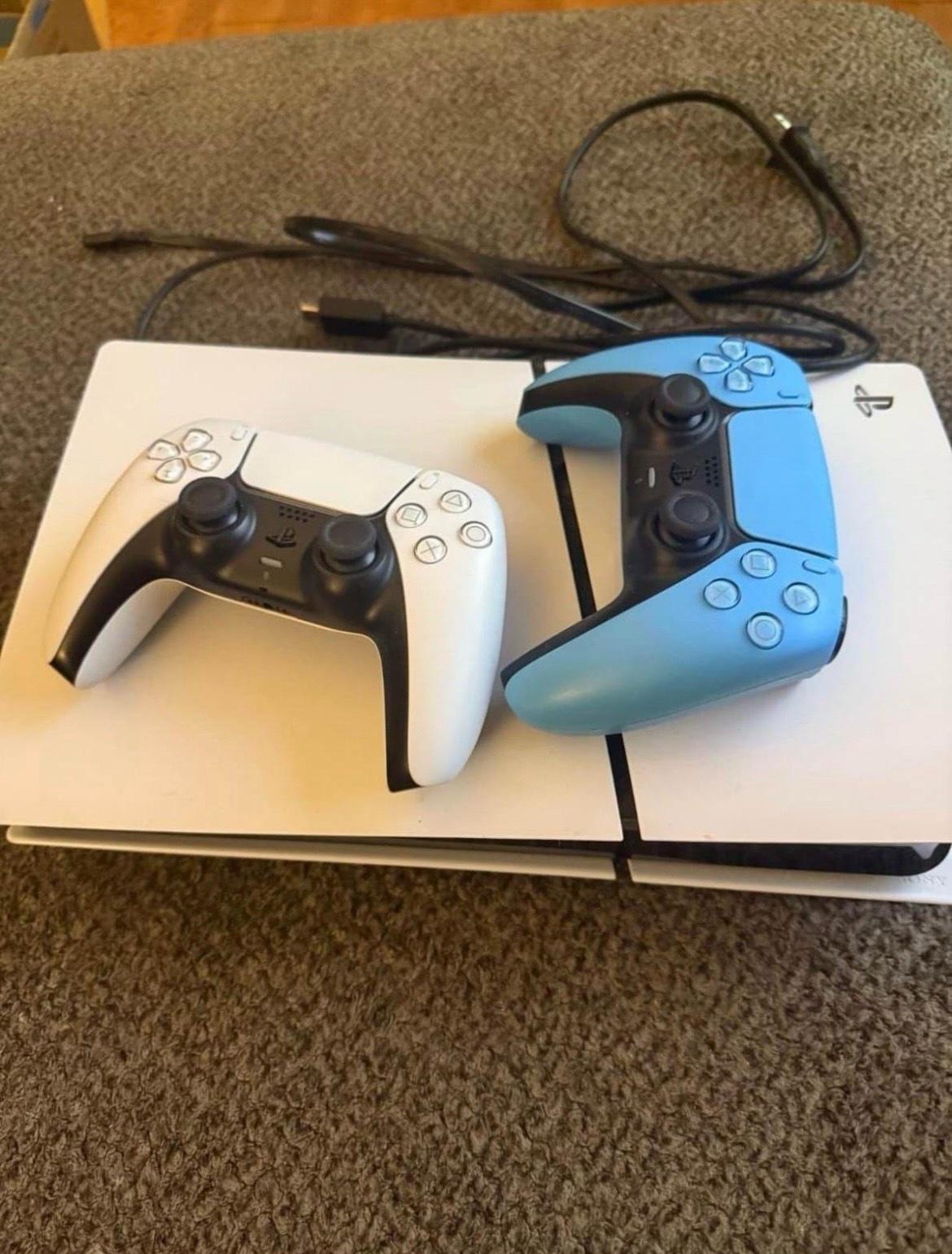 PlayStation 5 pes5 edition with the game controller