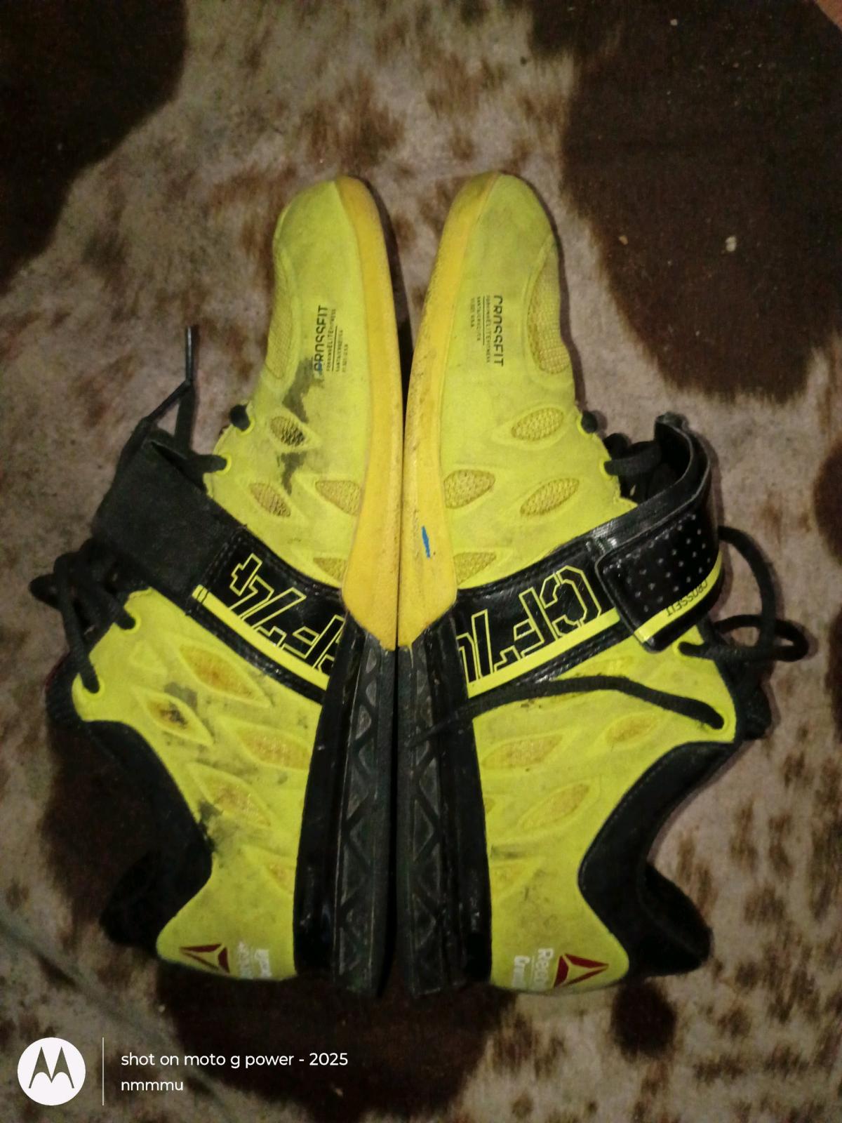 reebok lime green size 9 CrossFit shoes