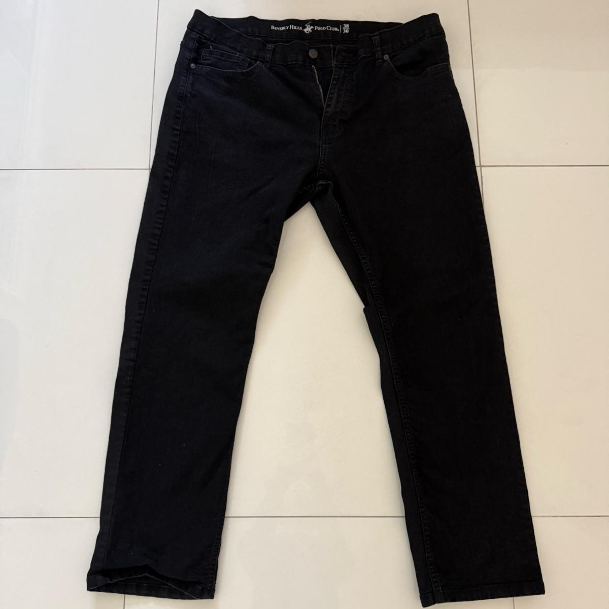 Beverly Hills Polo Club Mens Dark Wash StraightLeg Jeans  38