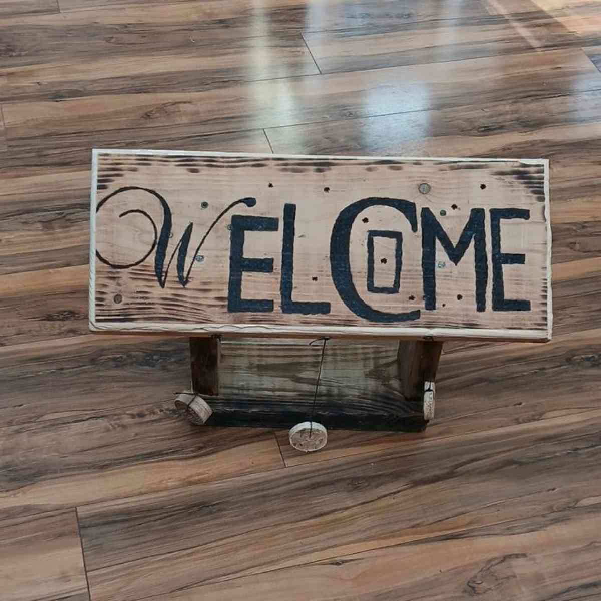 welcome sign