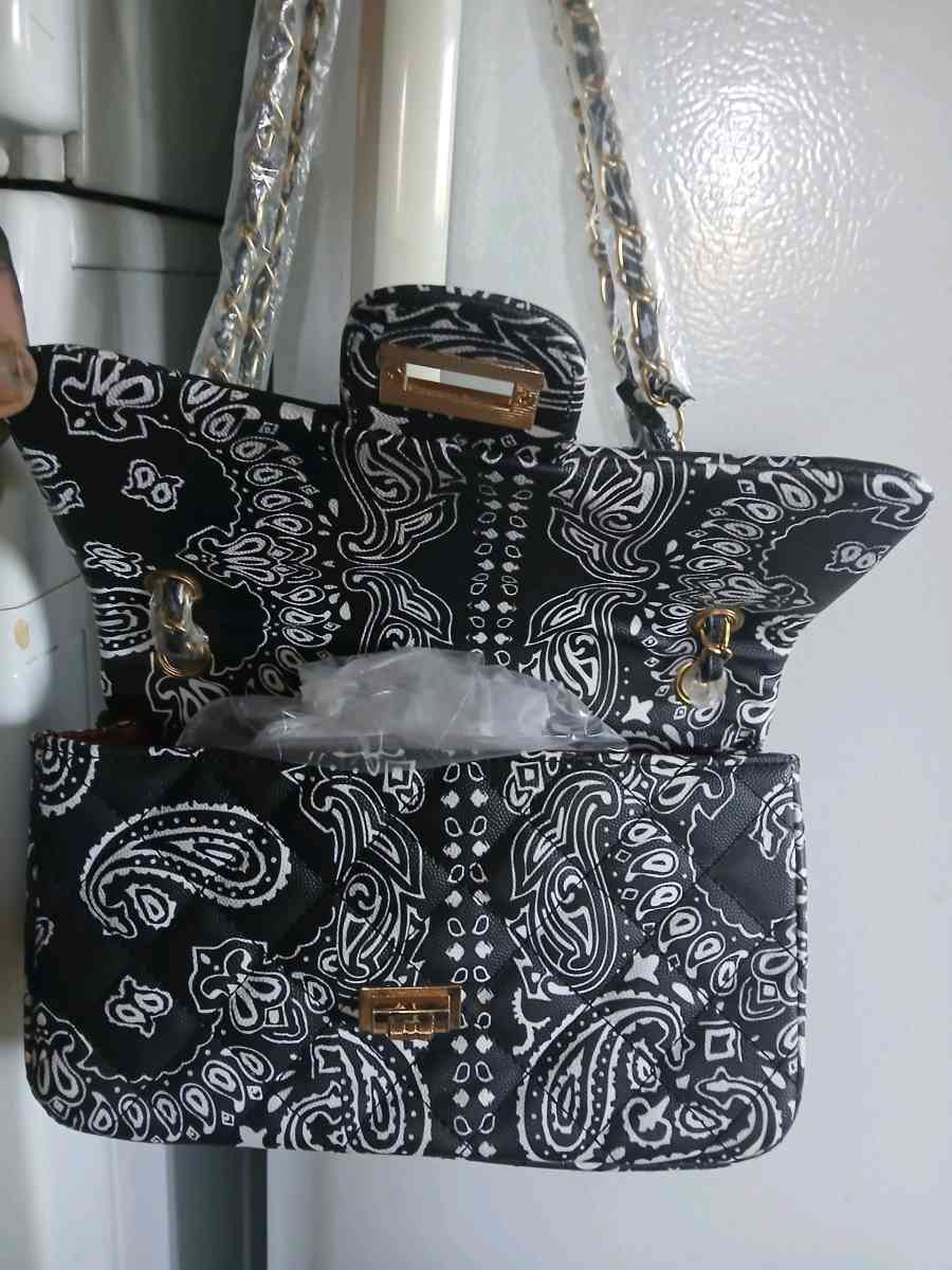Paisley print handbag
