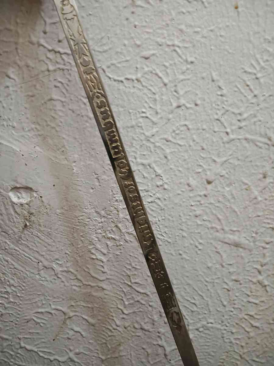 Decorative sword SIR KNIGHT JOHN A REGO POPE JOHN XXIII