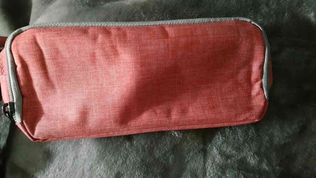 girls pink double sideded school pin bag