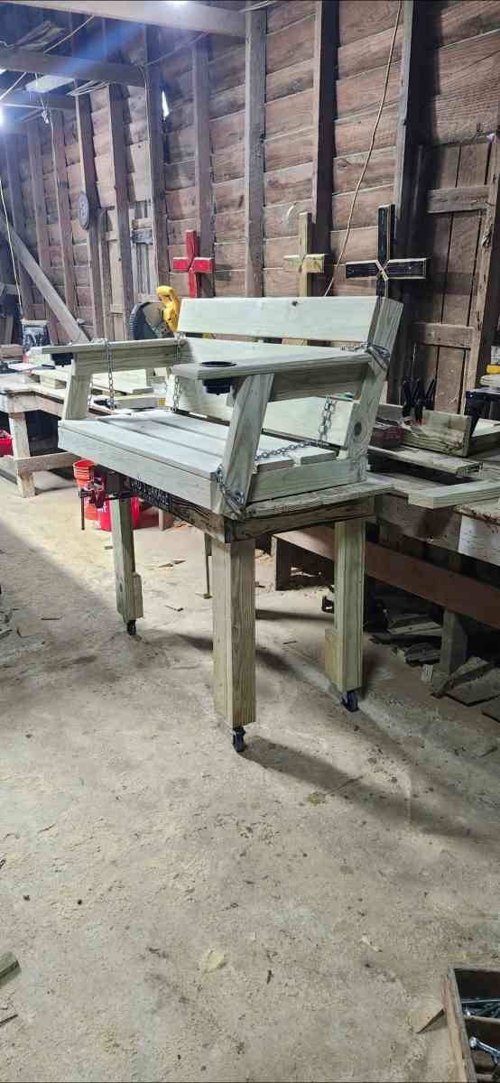 HandBuilt Outdoor Chairs Benches Swings  Crosses