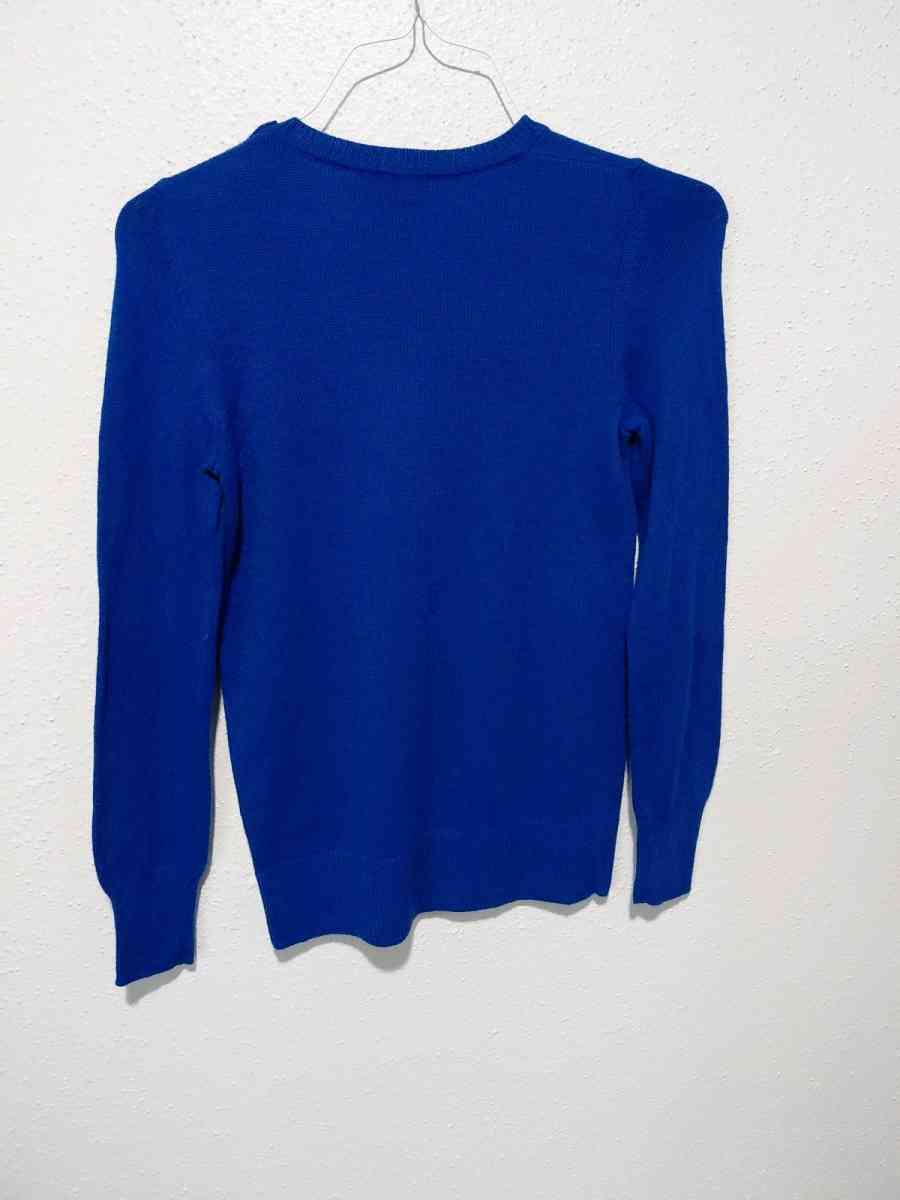Cobalt blue cotton sweater with round neck from GAP size XS