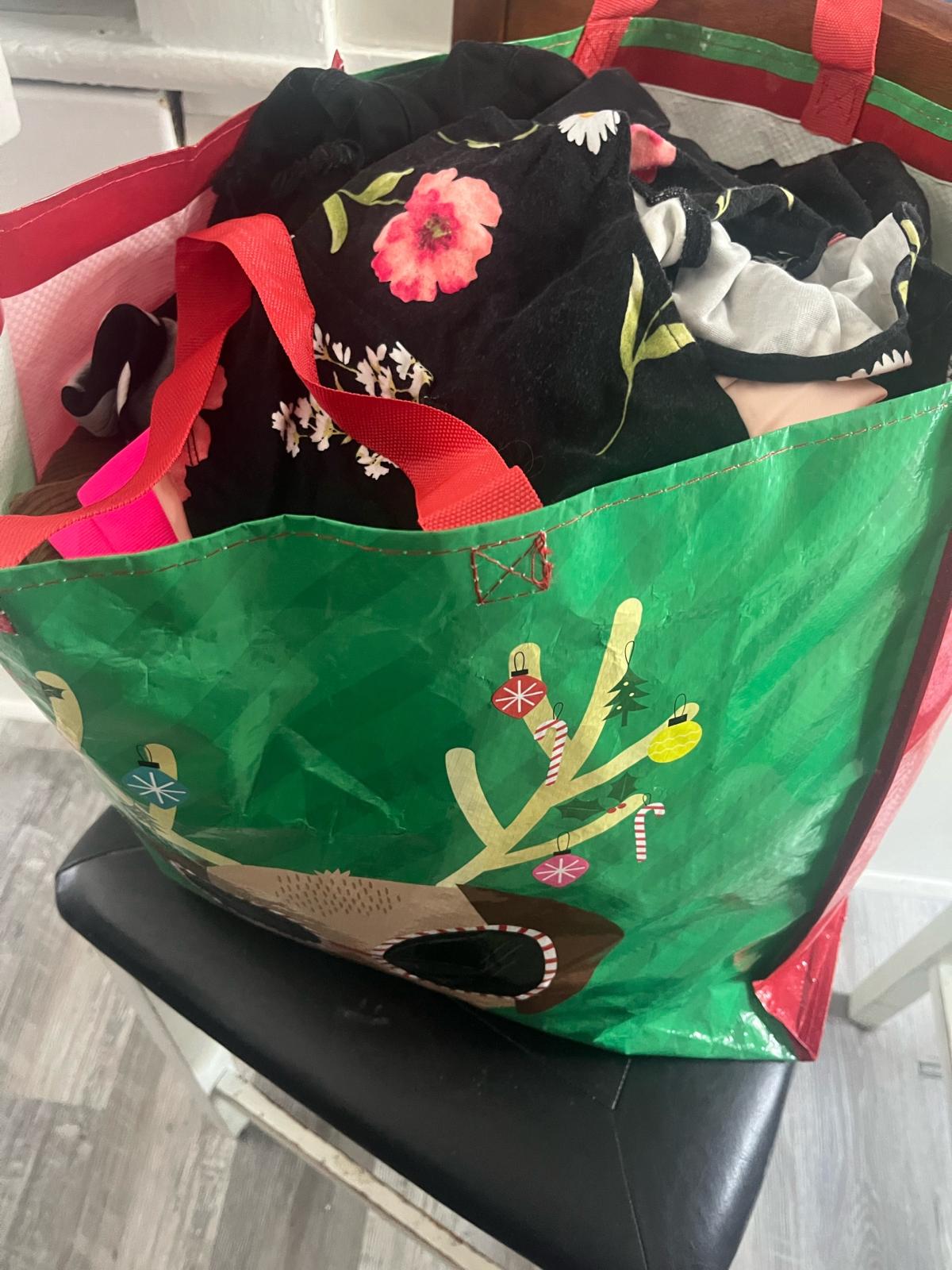 big bag of womens clothes