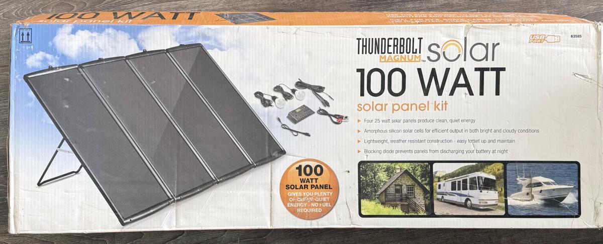 thunderbolt 100watt solar panel kit
