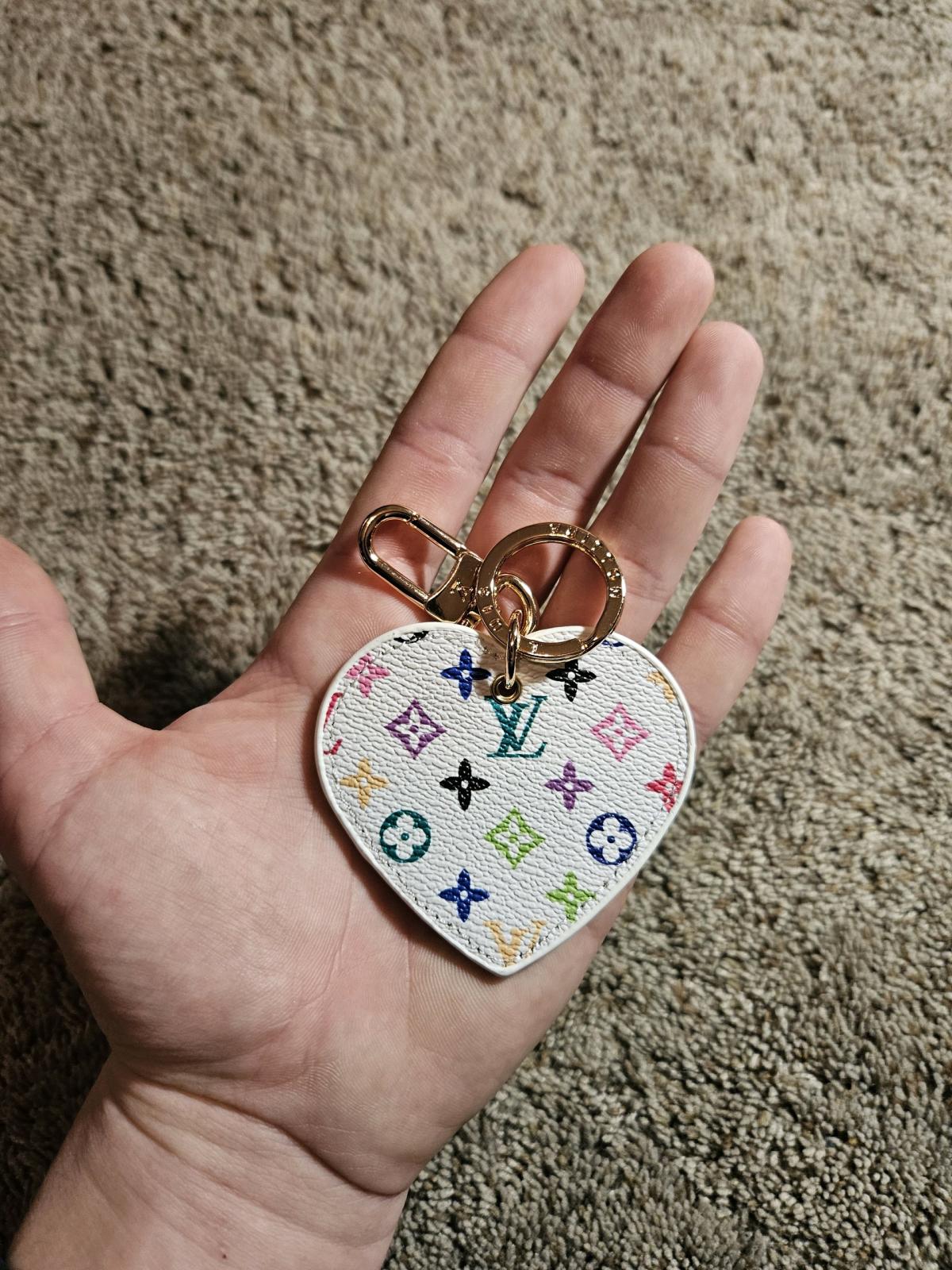 Louis vuitton multicolor heart Keychain - Abington, Pennsylvania - FleaMarketBay