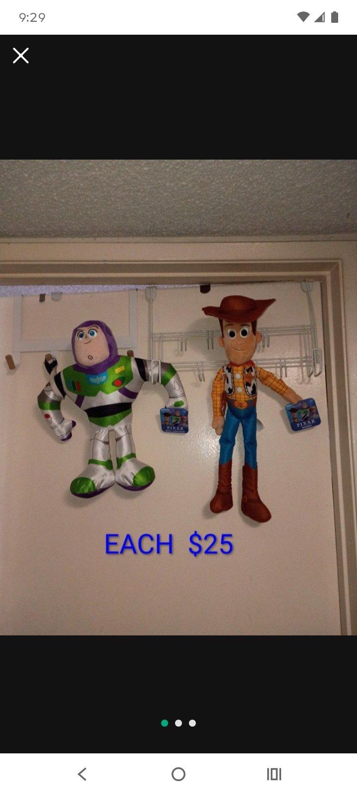 toy story plush EACH 25