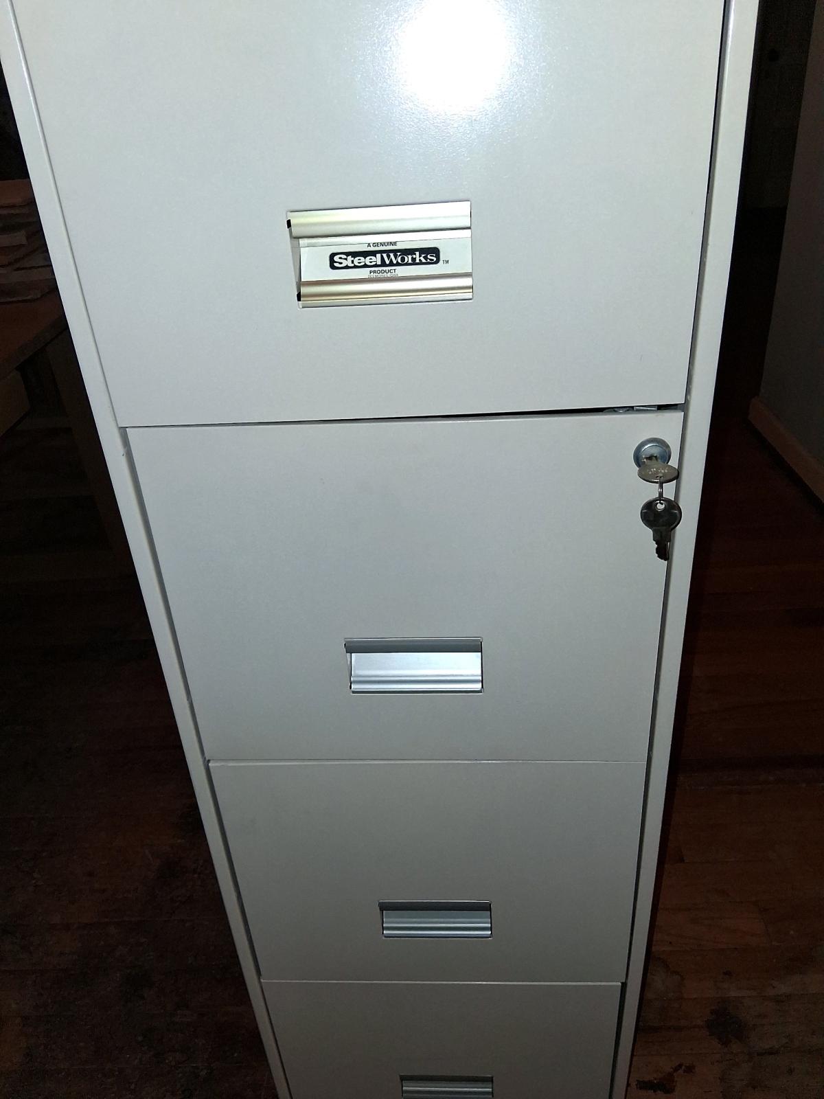 Steelworks Vertical Metal file Cabinet - Kansas City, Missouri - FleaMarketBay